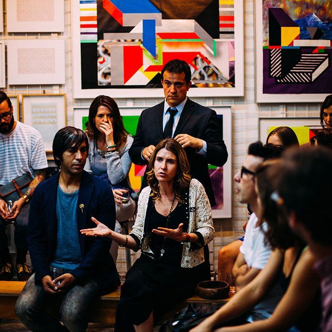 Group discussion at Collision Conference